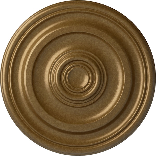 Ekena Millwork Kepler Traditional Ceiling Medallion (For Canopies up to 2 5/8"), 11 7/8"OD x 1 1/4"P, Pale Gold CM12KPPAS - main
